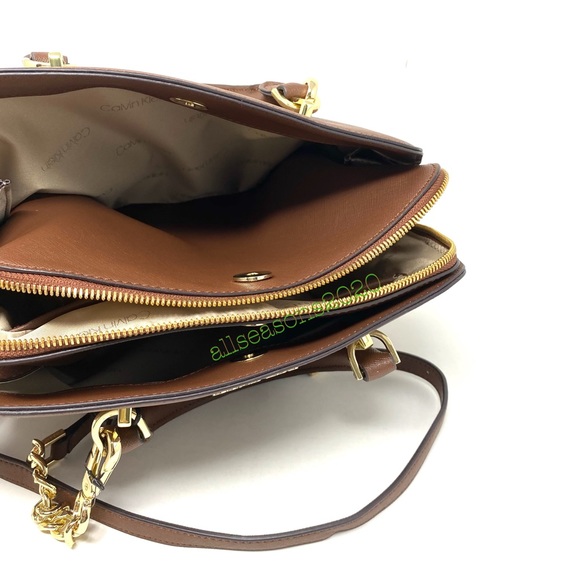 Calvin Klein Hayden Triple Companent Sathel Brown - Picture 6 of 14